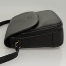 Burberrys Shoulder Bag Leather Black Gold Auth ep8351-4