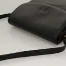 Burberrys Shoulder Bag Leather Black Gold Auth ep8351-6