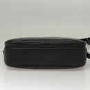 Burberrys Shoulder Bag Leather Black Gold Auth ep8351-5