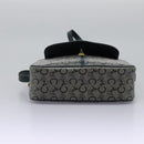 CELINE C Sulky Shoulder Bag PVC Navy Gold Auth ep8365-5