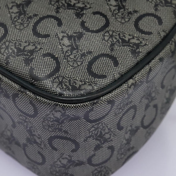 CELINE C Sulky Shoulder Bag PVC Navy Gold Auth ep8365