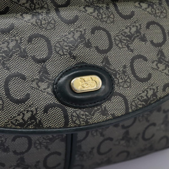 CELINE C Sulky Shoulder Bag PVC Navy Gold Auth ep8365