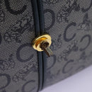 CELINE C Sulky Shoulder Bag PVC Navy Gold Auth ep8365-10