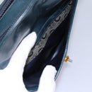 CELINE C Sulky Shoulder Bag PVC Navy Gold Auth ep8365-21