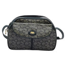 CELINE C Sulky Shoulder Bag PVC Navy Gold Auth ep8365-13