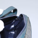 CELINE C Sulky Shoulder Bag PVC Navy Gold Auth ep8365-23