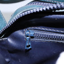 CELINE C Sulky Shoulder Bag PVC Navy Gold Auth ep8365-25