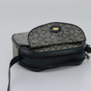 CELINE C Sulky Shoulder Bag PVC Navy Gold Auth ep8365-6