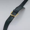 CELINE C Sulky Shoulder Bag PVC Navy Gold Auth ep8365-8