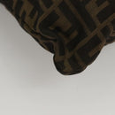FENDI Zucca Canvas Hand Bag Brown Black Auth ep8370-15