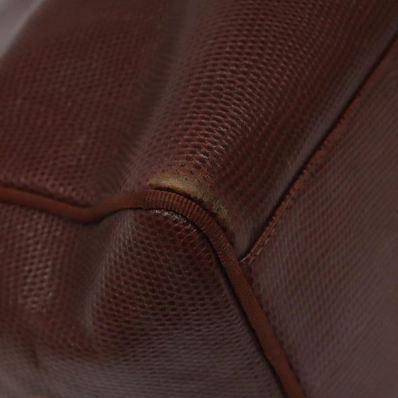 Salvatore Ferragamo Tote Bag Leather Brown Auth ep8381