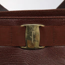 Salvatore Ferragamo Tote Bag Leather Brown Auth ep8381-10
