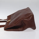 Salvatore Ferragamo Tote Bag Leather Brown Auth ep8381-4