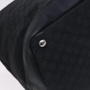 GUCCI GG Canvas Shoulder Bag Nylon Black Silver 105669 Auth ep8385-17