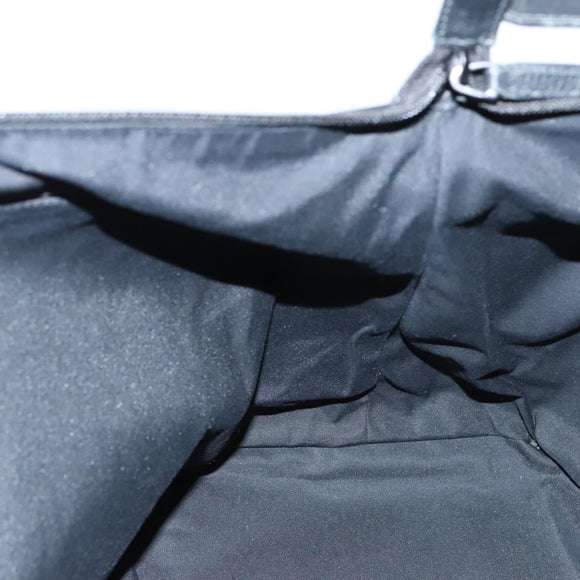 GUCCI GG Canvas Shoulder Bag Nylon Black Silver 105669 Auth ep8385