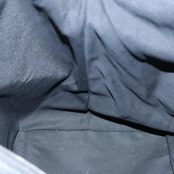 GUCCI GG Canvas Shoulder Bag Nylon Black Silver 105669 Auth ep8385