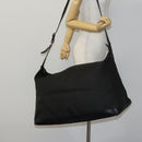 GUCCI GG Canvas Shoulder Bag Nylon Black Silver 105669 Auth ep8385-22