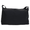 GUCCI GG Canvas Shoulder Bag Nylon Black Silver 105669 Auth ep8385-3