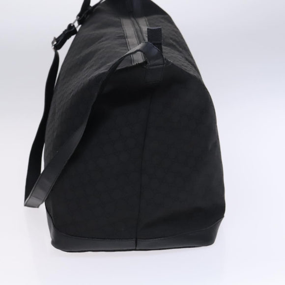 GUCCI GG Canvas Shoulder Bag Nylon Black Silver 105669 Auth ep8385