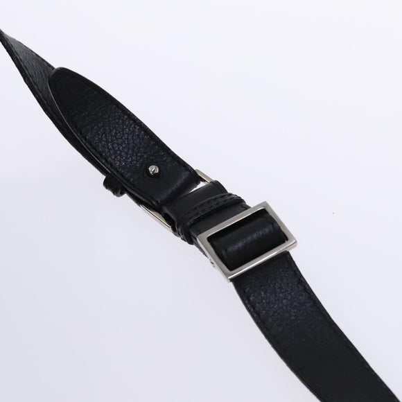 GUCCI GG Canvas Shoulder Bag Nylon Black Silver 105669 Auth ep8385