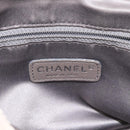 CHANEL Chain Hand Bag Leather White Silver CC Auth ep8399-14