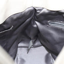 CHANEL Chain Hand Bag Leather White Silver CC Auth ep8399-17