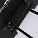 PRADA Suitcase Safiano leather Black Auth ep8401-17