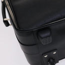 PRADA Suitcase Safiano leather Black Auth ep8401-20