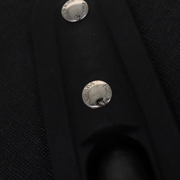 PRADA Suitcase Safiano leather Black Auth ep8401