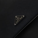 PRADA Suitcase Safiano leather Black Auth ep8401-23