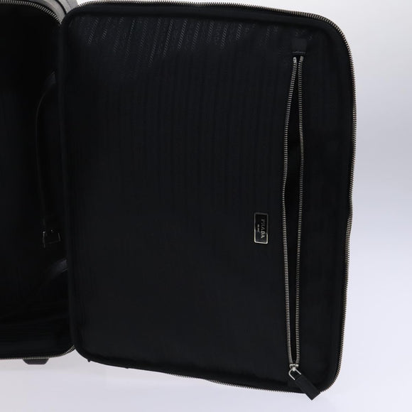 PRADA Suitcase Safiano leather Black Auth ep8401