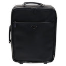 PRADA Suitcase Safiano leather Black Auth ep8401-13