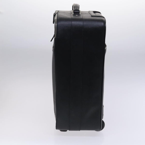 PRADA Suitcase Safiano leather Black Auth ep8401