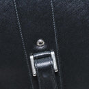 PRADA Suitcase Safiano leather Black Auth ep8401-5