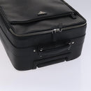 PRADA Suitcase Safiano leather Black Auth ep8401-7