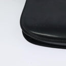 GUCCI Shoulder Bag Leather Navy Gold Auth ep8402-15