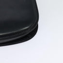 GUCCI Shoulder Bag Leather Navy Gold Auth ep8402-16