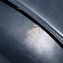 GUCCI Shoulder Bag Leather Navy Gold Auth ep8402-18