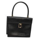 GUCCI Hand Bag Leather Black Gold 000 46 0096 Auth ep8407-1