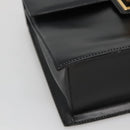 GUCCI Hand Bag Leather Black Gold 000 46 0096 Auth ep8407-15