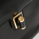 GUCCI Hand Bag Leather Black Gold 000 46 0096 Auth ep8407-9