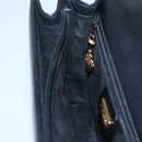 GUCCI Hand Bag Leather Black Gold 000 46 0096 Auth ep8407-20