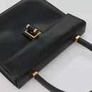 GUCCI Hand Bag Leather Black Gold 000 46 0096 Auth ep8407-6