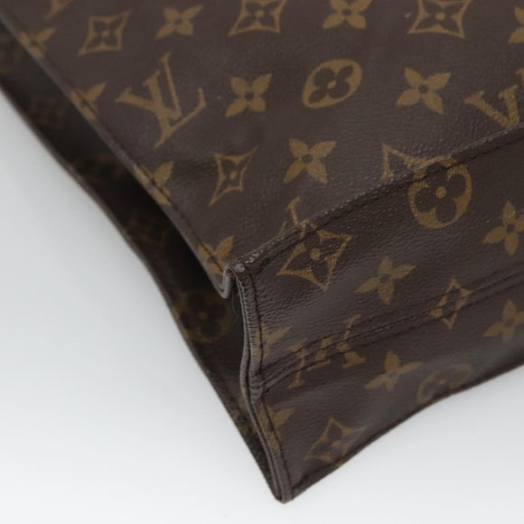 LOUIS VUITTON Monogram Sac Plat Hand Bag M51140 LV Auth ep8413