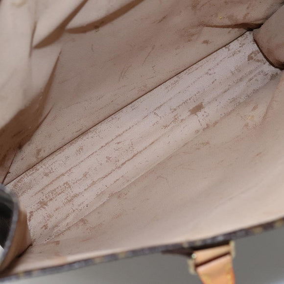 LOUIS VUITTON Monogram Sac Plat Hand Bag M51140 LV Auth ep8413