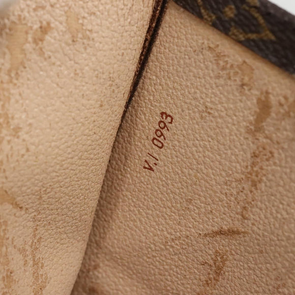 LOUIS VUITTON Monogram Sac Plat Hand Bag M51140 LV Auth ep8413