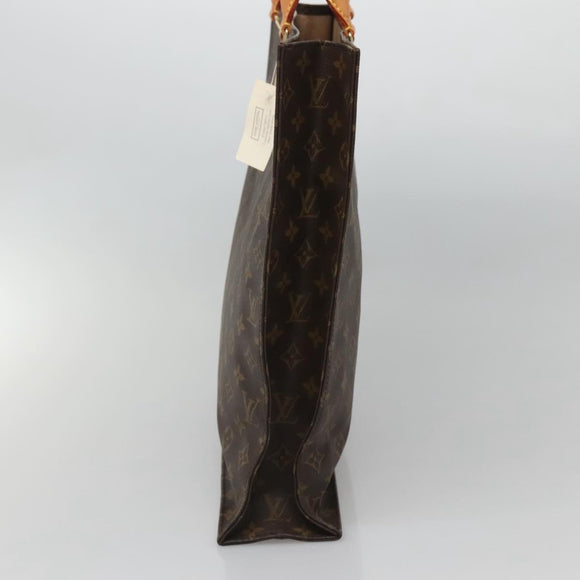 LOUIS VUITTON Monogram Sac Plat Hand Bag M51140 LV Auth ep8413
