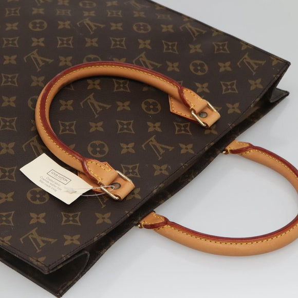 LOUIS VUITTON Monogram Sac Plat Hand Bag M51140 LV Auth ep8413