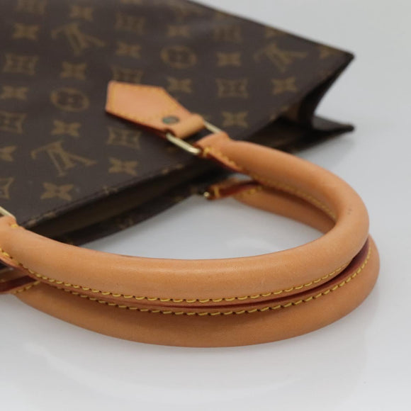 LOUIS VUITTON Monogram Sac Plat Hand Bag M51140 LV Auth ep8413