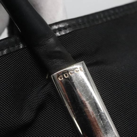 GUCCI Hand Bag Nylon Black 002 2123 0457 Auth ep8422